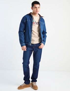 Jeans slim Aéropostale lavado stone wash para hombre