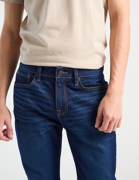 Jeans slim Aéropostale lavado stone wash para hombre