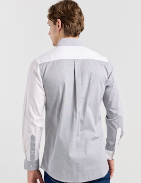 Camisa casual Aéropostale de algodón manga larga para hombre