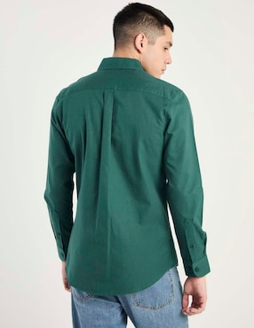 Camisa casual Aéropostale de algodón manga larga para hombre