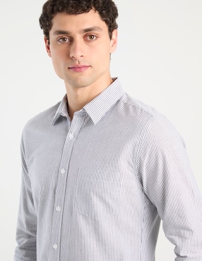 Camisa casual Aéropostale de algodón manga larga para hombre