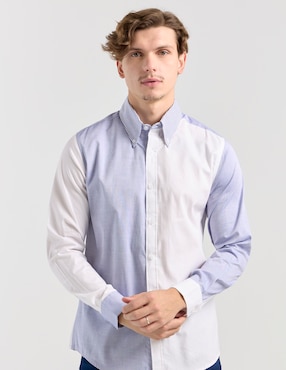 Camisa casual Aéropostale de algodón manga larga para hombre