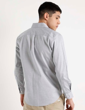 Camisa casual Aéropostale de algodón manga larga para hombre