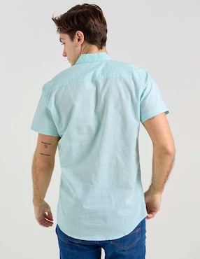 Camisa casual Aéropostale de algodón manga corta para hombre