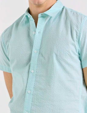 Camisa casual Aéropostale de algodón manga corta para hombre