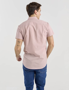 Camisa casual Aéropostale de algodón manga corta para hombre
