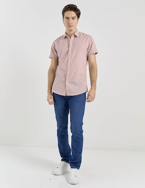 Camisa casual Aéropostale de algodón manga corta para hombre