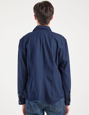 Camisa casual Aéropostale de algodón manga larga para hombre