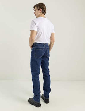 Jeans straight Aéropostale lavado obscuro para hombre