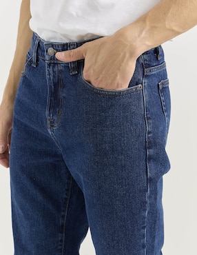 Jeans straight Aéropostale lavado obscuro para hombre