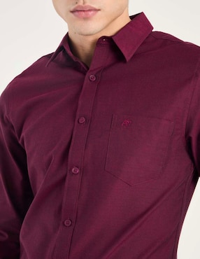 Camisa casual Aéropostale de algodón manga larga para hombre