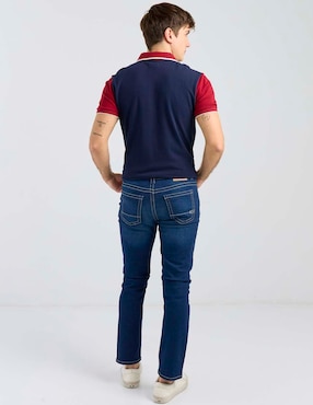 Jeans straight Aéropostale lavado stone wash para hombre