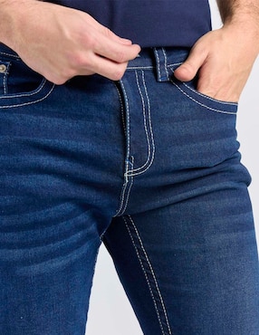 Jeans straight Aéropostale lavado stone wash para hombre