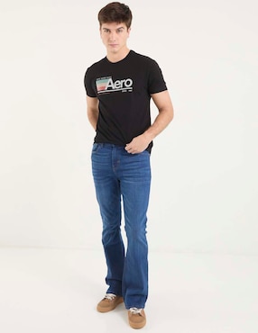 Jeans boot Aéropostale lavado whisker para hombre