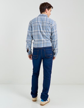 Jeans slim Aéropostale lavado obscuro para hombre