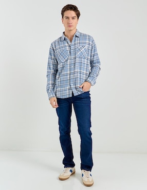 Jeans slim Aéropostale lavado obscuro para hombre