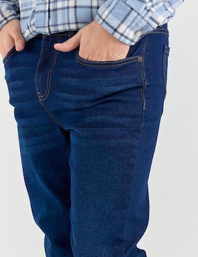 Jeans slim Aéropostale lavado obscuro para hombre