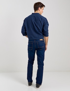 Jeans slim Aéropostale lavado obscuro para hombre