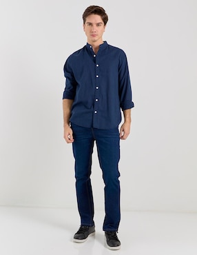 Jeans slim Aéropostale lavado obscuro para hombre