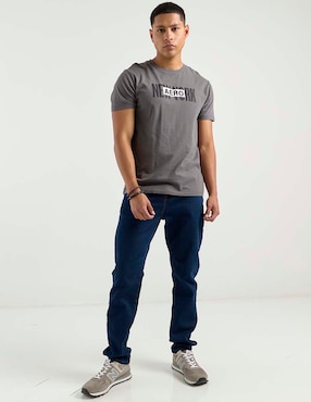 Jeans straight Aéropostale lavado obscuro para hombre