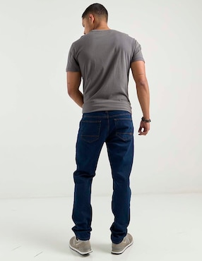 Jeans straight Aéropostale lavado obscuro para hombre