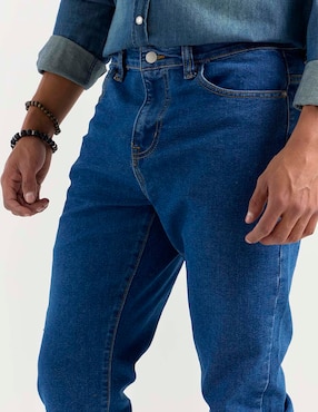 Jeans straight Aéropostale lavado medio para hombre