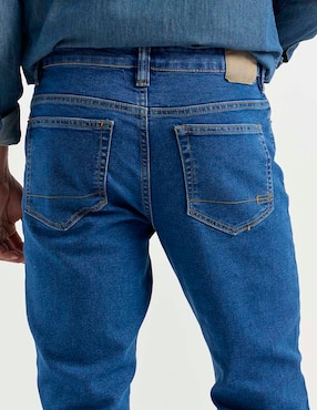 Jeans straight Aéropostale lavado medio para hombre