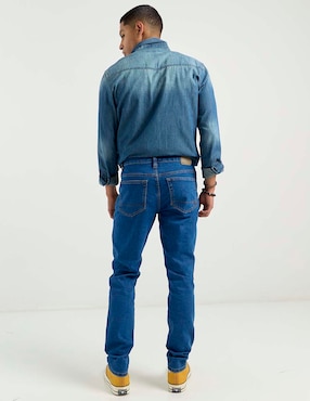 Jeans straight Aéropostale lavado medio para hombre