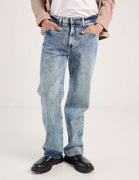 Jeans straight Aéropostale lavado acid wash para hombre