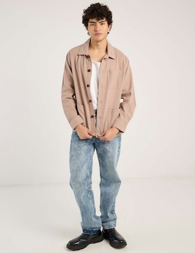 Jeans straight Aéropostale lavado acid wash para hombre