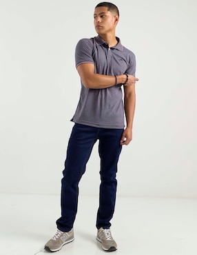 Jeans slim Aéropostale lavado obscuro para hombre
