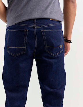 Jeans slim Aéropostale lavado obscuro para hombre