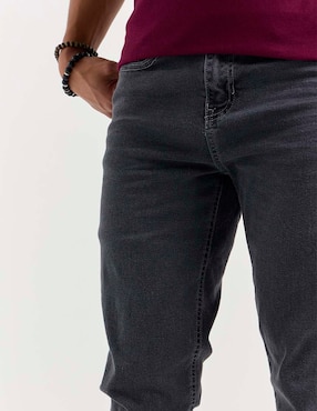 Jeans slim Aéropostale lavado stone wash para hombre