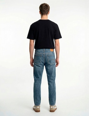 Jeans slim Aéropostale lavado bleach para hombre