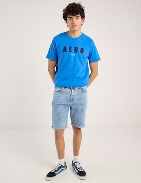 Short Aéropostale de mezclilla para hombre