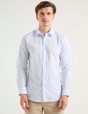 Camisa casual Aéropostale de algodón manga larga para hombre