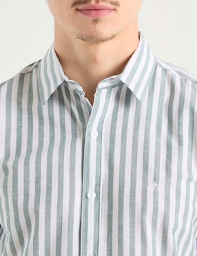 Camisa casual Aéropostale de algodón manga larga para hombre