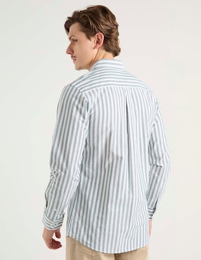 Camisa casual Aéropostale de algodón manga larga para hombre