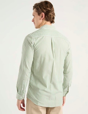 Camisa casual Aéropostale de algodón manga larga para hombre