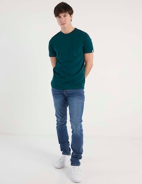 Jeans skinny Aéropostale lavado whisker para hombre
