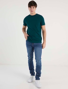 Jeans skinny Aéropostale lavado whisker para hombre