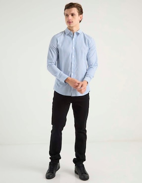 Camisa casual Aéropostale de algodón manga larga para hombre