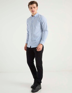 Camisa casual Aéropostale de algodón manga larga para hombre