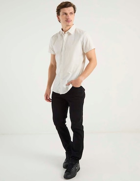 Camisa casual Aéropostale de algodón manga corta para hombre