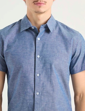 Camisa casual Aéropostale de algodón manga corta para hombre