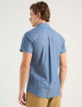 Camisa casual Aéropostale de algodón manga corta para hombre