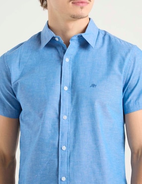 Camisa casual Aéropostale de algodón manga corta para hombre
