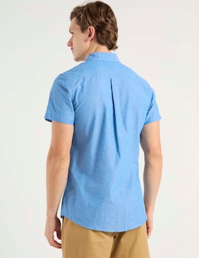Camisa casual Aéropostale de algodón manga corta para hombre