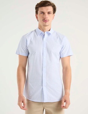 Camisa casual Aéropostale de algodón manga corta para hombre