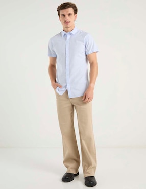 Camisa casual Aéropostale de algodón manga corta para hombre